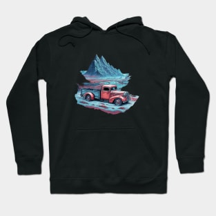 Truck Trucking Road Vintage Agriculture Car Farm Farmer Hoodie